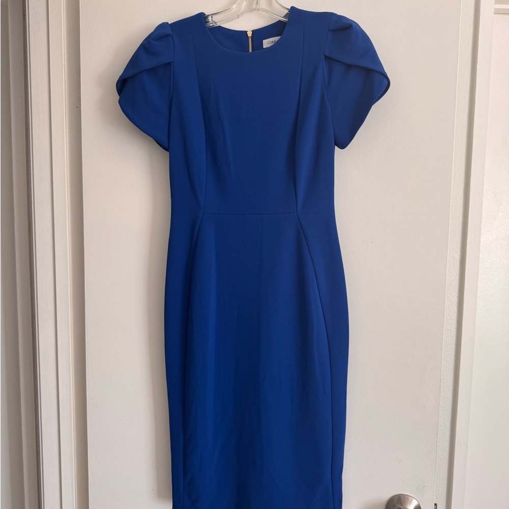 Calvin Klein Royal Blue Midi Dress
